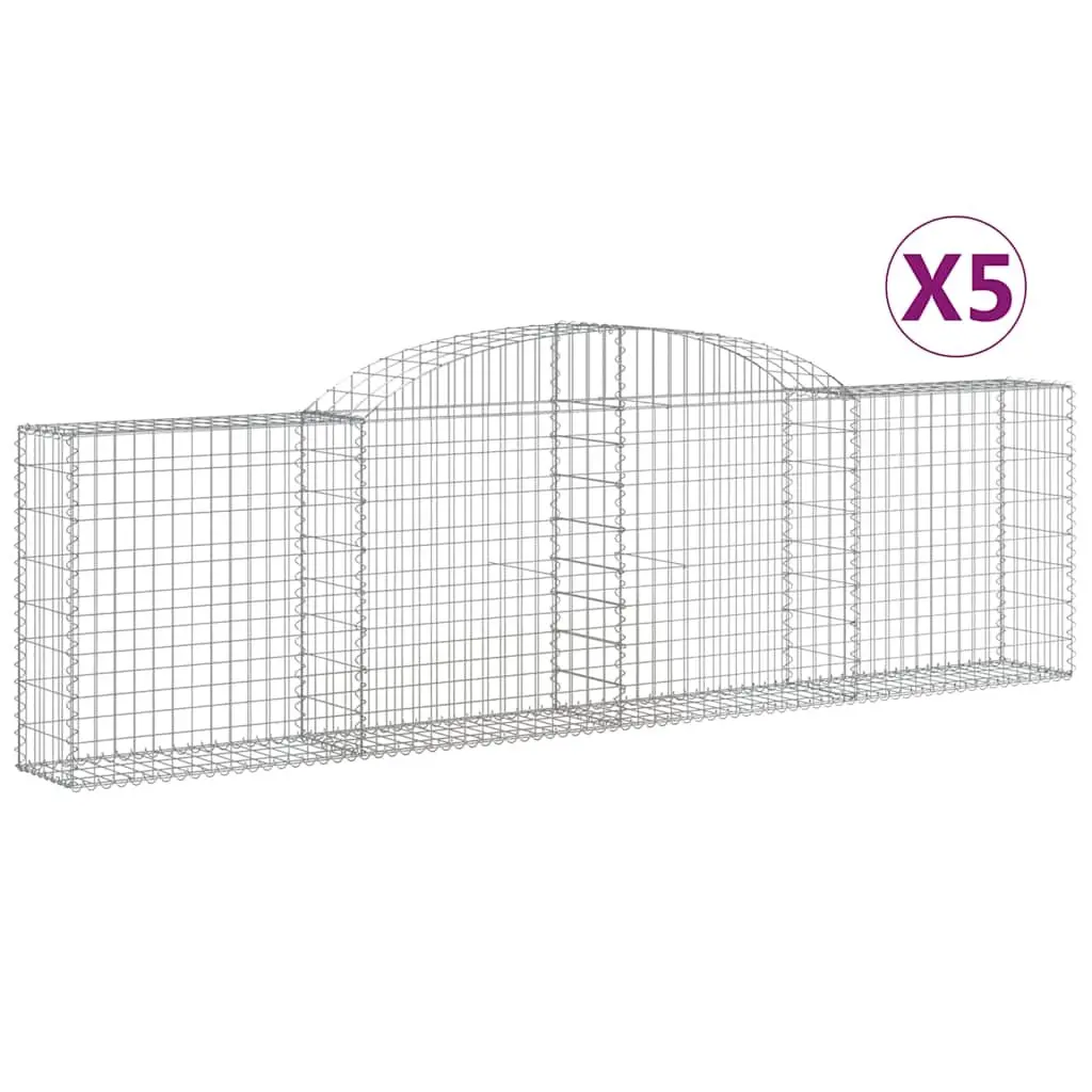 Arched Gabion Baskets, Set of 5