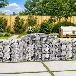 4 Piece Arched Gabion Baskets - Dimensions & Features
