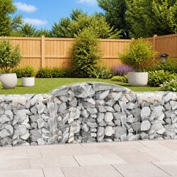 Gabion Baskets 8 pcs 300x50x80/100cm for Your Garden