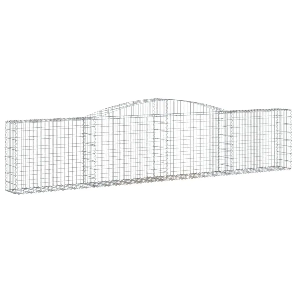 Gabion Baskets Garden Barrier 400x30x80/100 cm 2 pcs