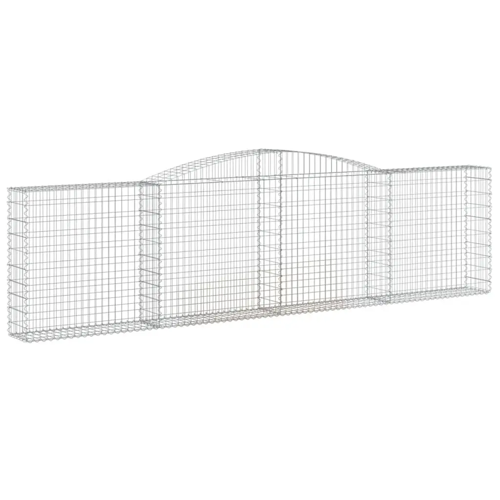 Arched Gabion Baskets Garden Retaining Wall Barrier 400x30x100120 cm