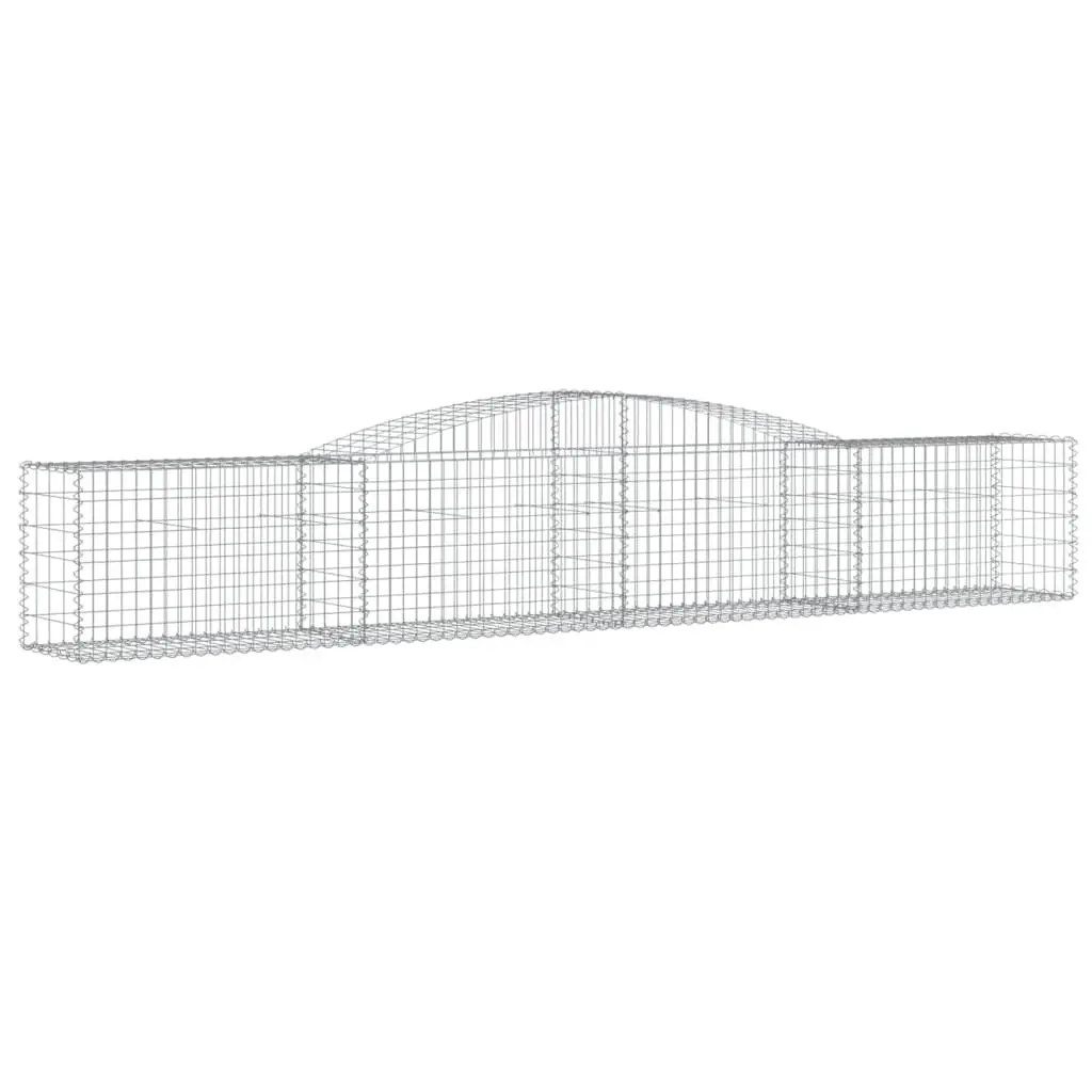 Arched Gabion Baskets 3 pcs Garden Barrier Retaining Wall Outdoor Decorative