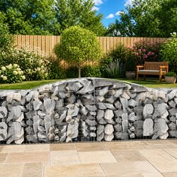 8-Piece Arched Gabion Baskets Set for Garden Use