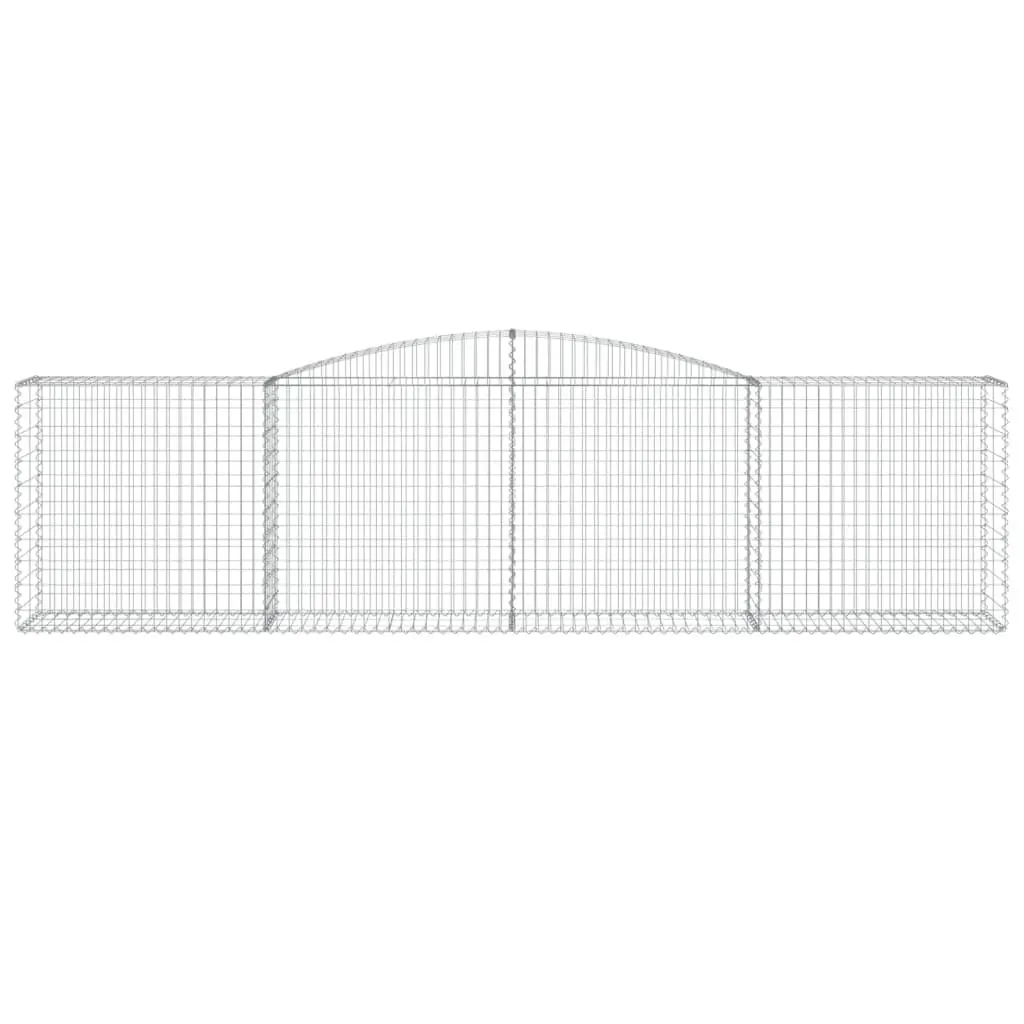 Arched Gabion Baskets Garden Barrier Decorative Retaining Wall Outdoor 4 Piece