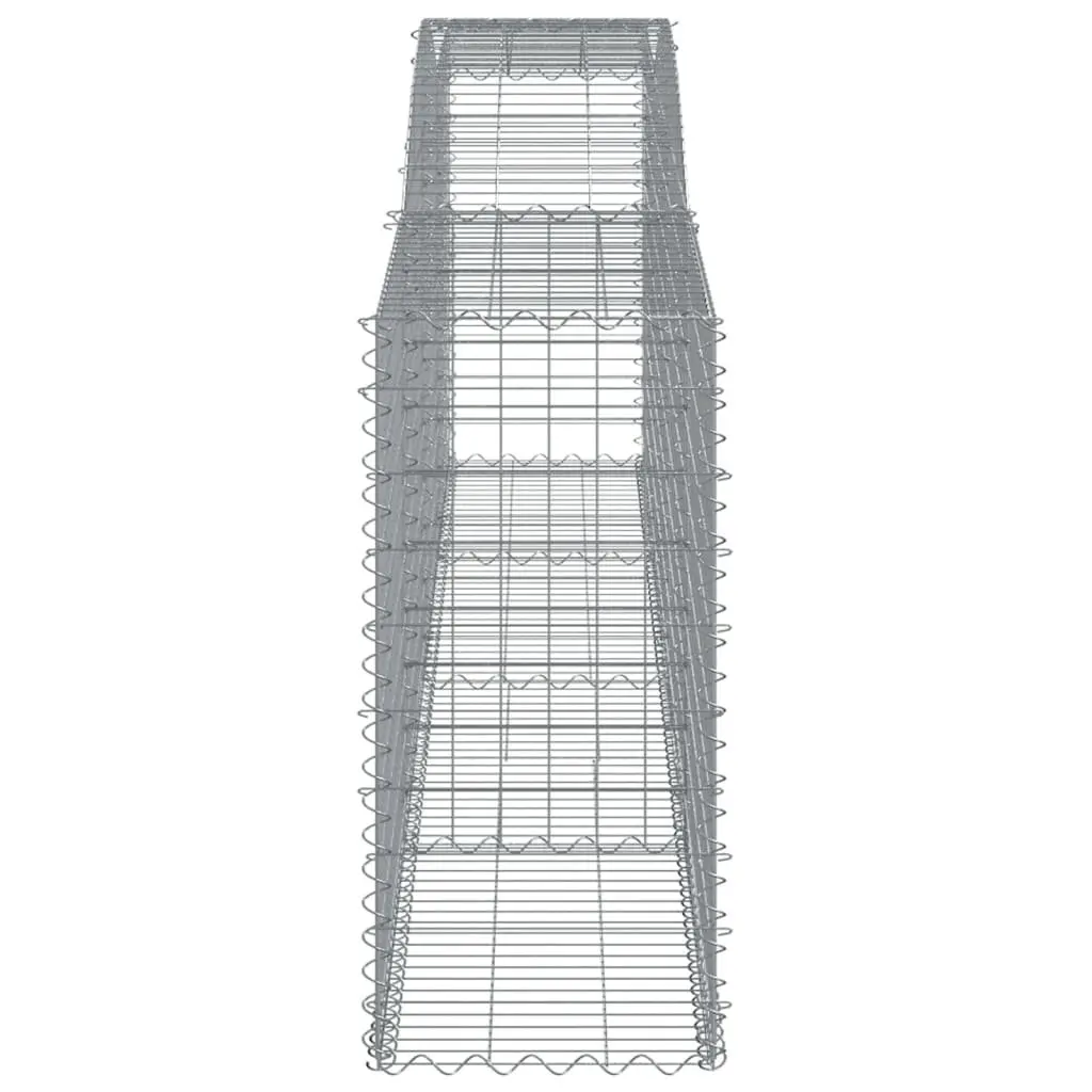 Arched Gabion Baskets Set Garden Barrier Decorative Retaining Wall Outdoor 5 Piece