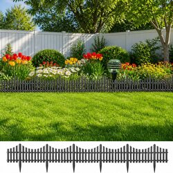 Garden Lawn Edging Borders - 17 Interconnectable Pieces, 10m