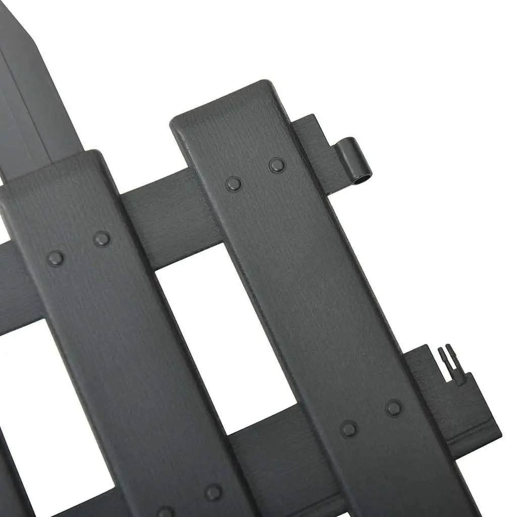 25-Piece Anthracite Lawn Edging Panels