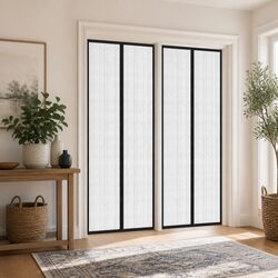 Insect Door Curtains 2 pcs Black 200x80 cm Details