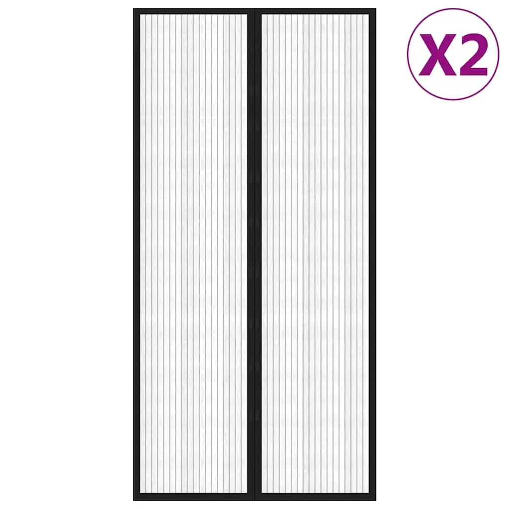 Insect Door Curtains 2 pcs, 220x100 cm Water-Resistant Mesh