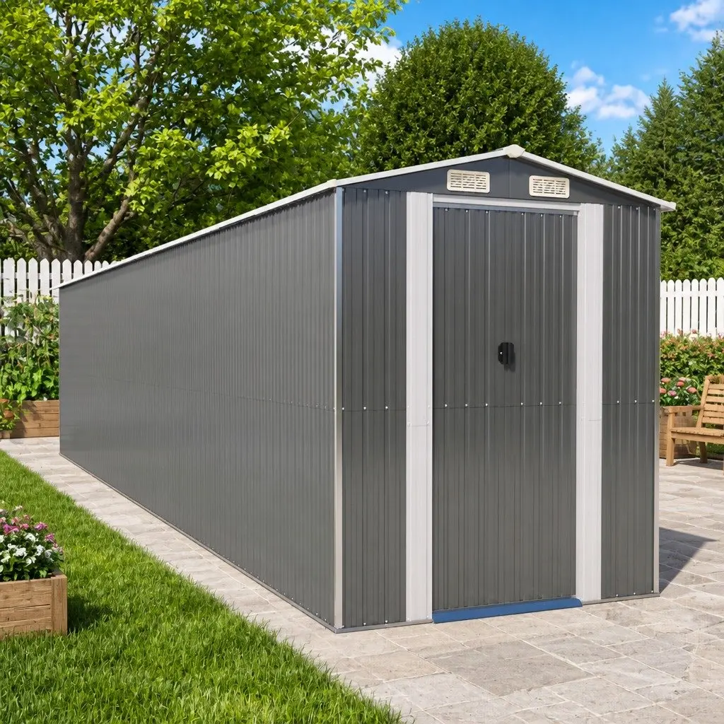 Galvanised Steel Garden Shed