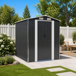 Garden Shed Specifications: 192 x 191 x 223 cm, Steel