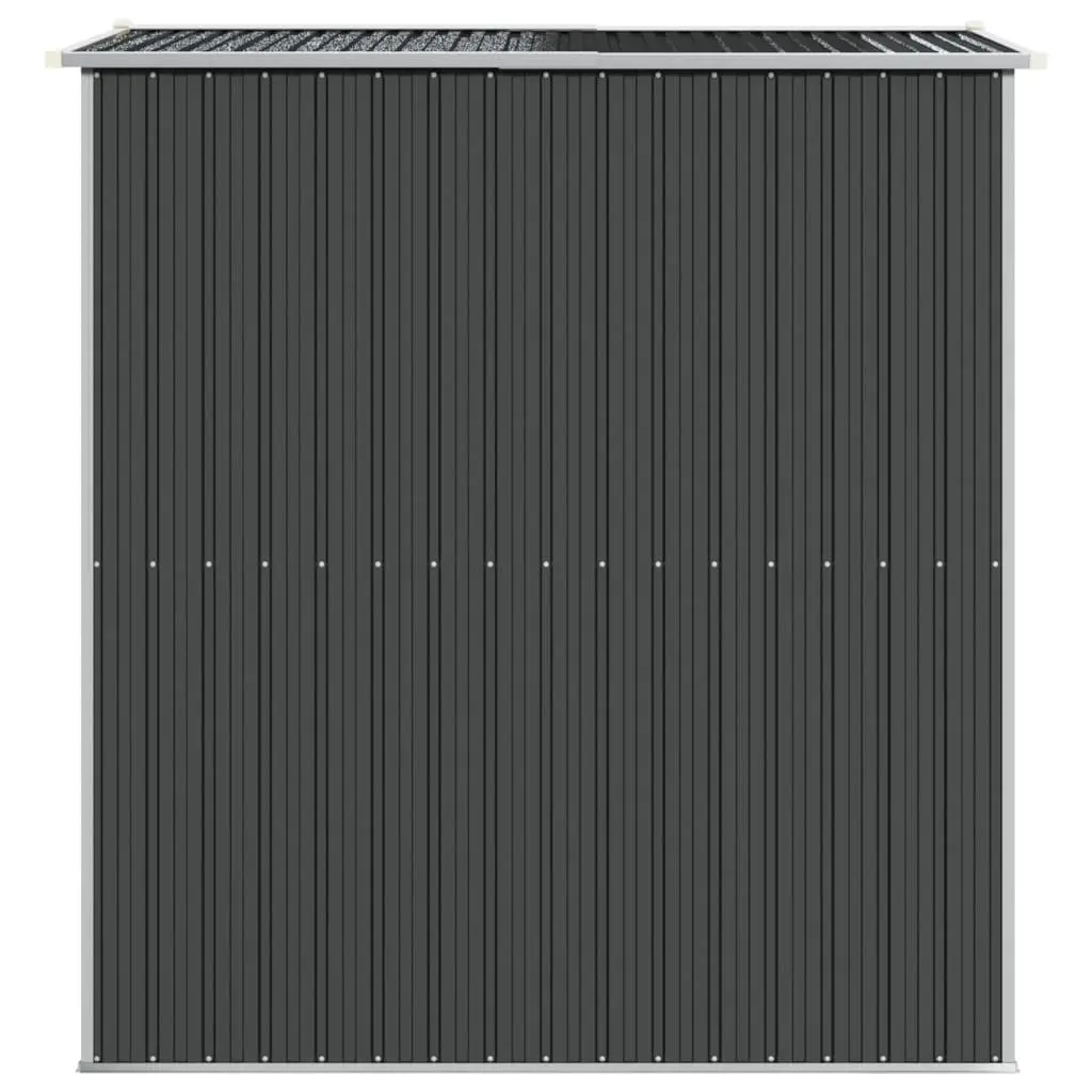 Garden Shed Outdoor Storage Tool House Anthracite Galvanised Steel 192 x 191 x 223 cm