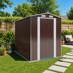 Garden Shed Dimensions: 192 x 274 x 223 cm, Steel Construction