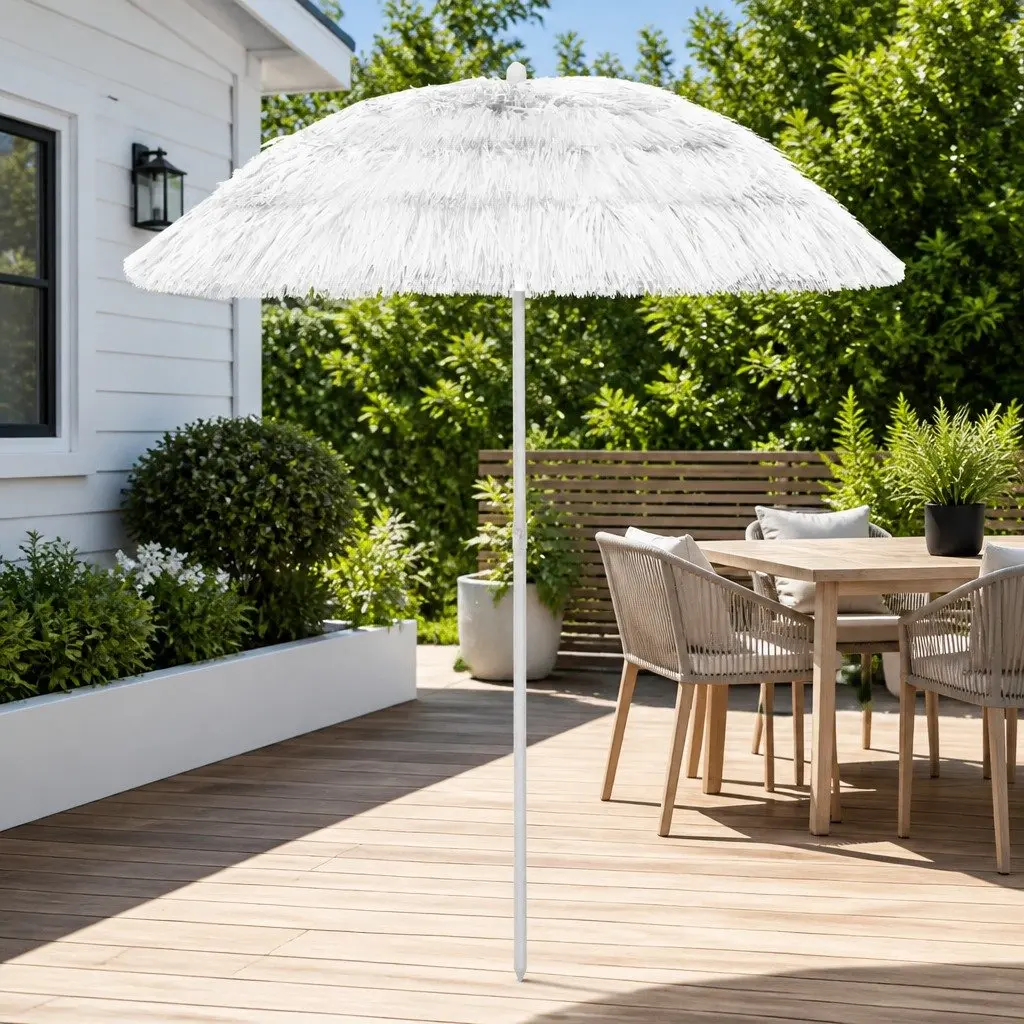 Beach Parasol Outdoor 180cm UV Protection Tilt Garden