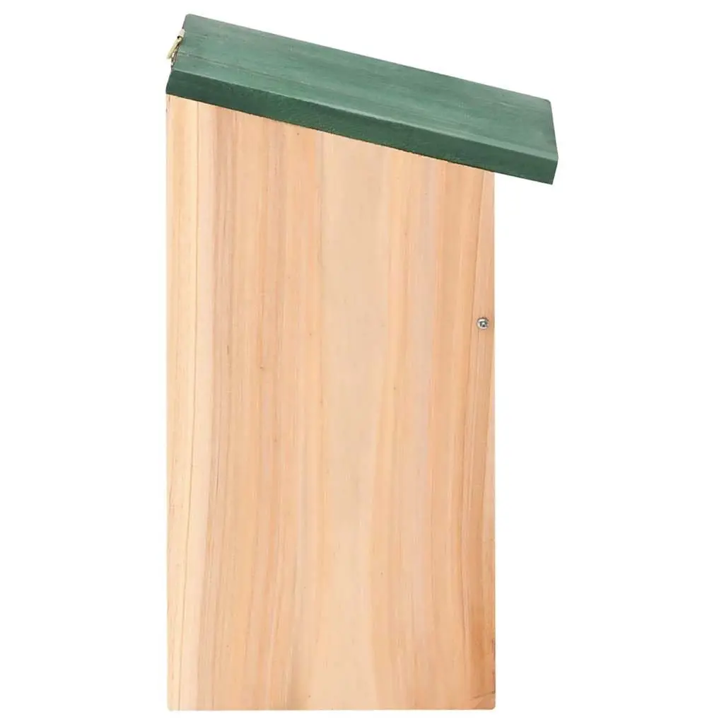 Wooden Bird Houses for Garden 12 x 12 x 22 cm 10 Piece Outdoor Wildlife Shelter