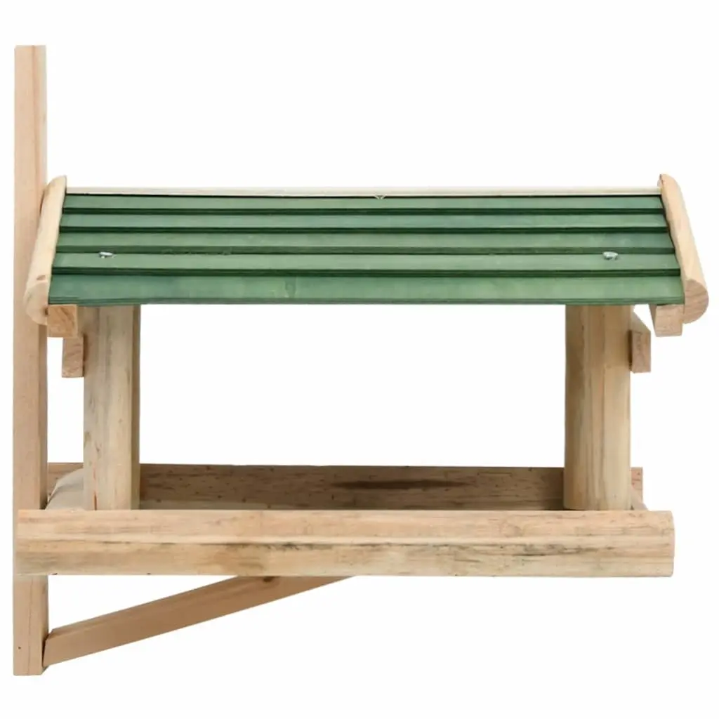 Solid Wood Wall-Mounted Bird Feeder