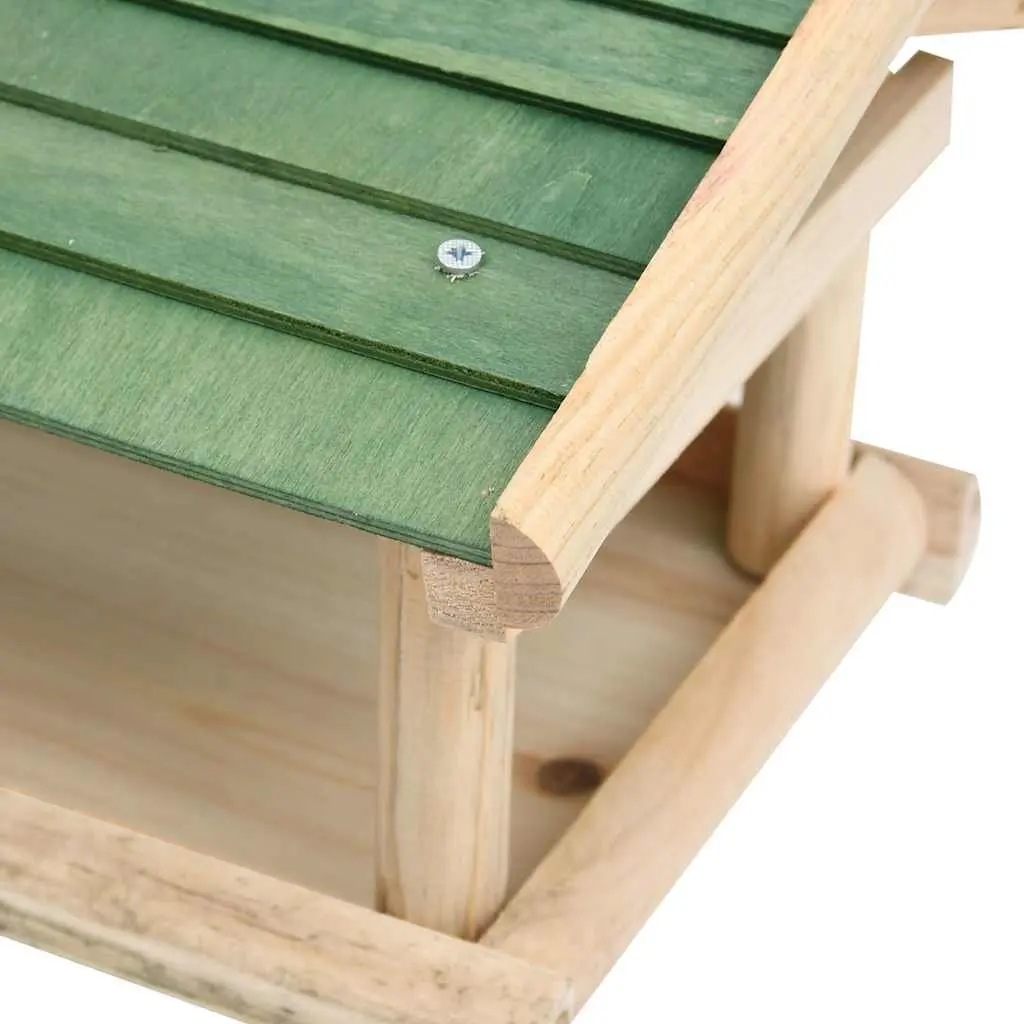 Solid Wood Wall-Mounted Bird Feeder