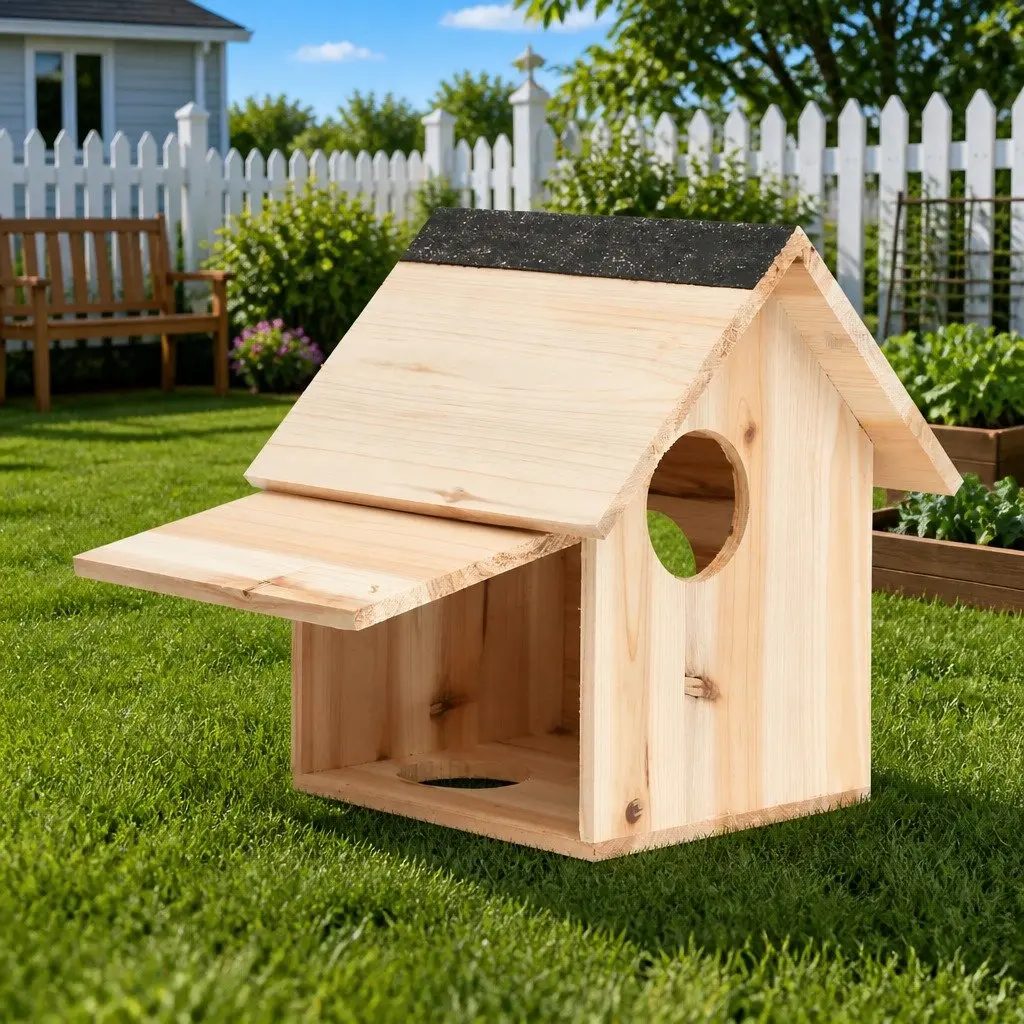 Squirrel House Wooden Nesting Box 26x25x29cm