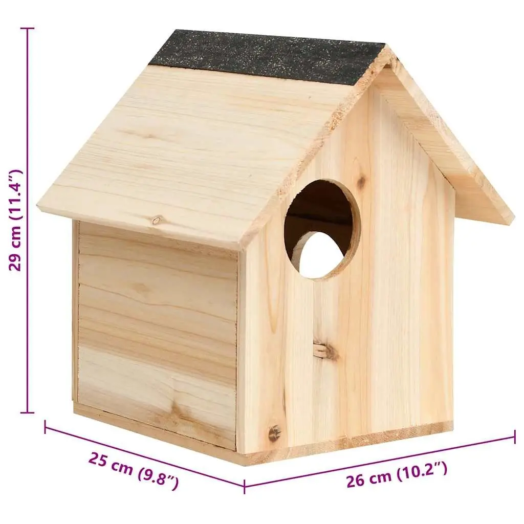 Squirrel House Wooden Nesting Box 26x25x29cm