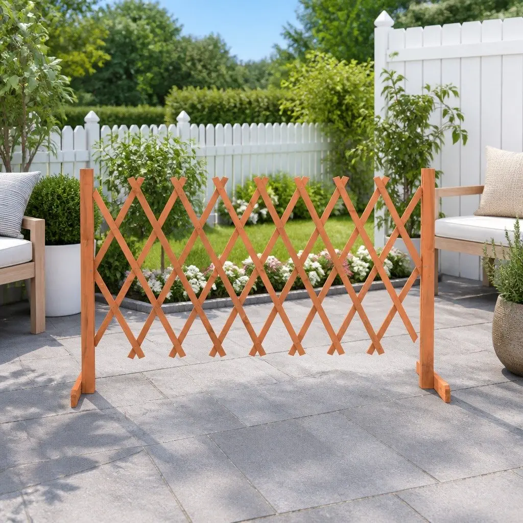Wooden Expandable Trellis Fence Panel