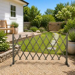 150x80 cm Grey Trellis Panel - Expandable Firwood Design