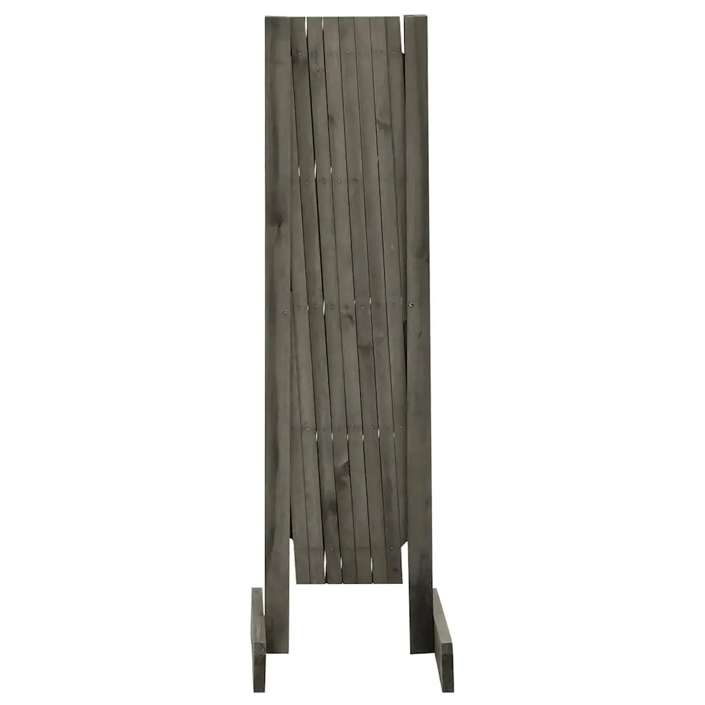 Garden Trellis Fence Panel Outdoor 150x80 cm Grey Expandable