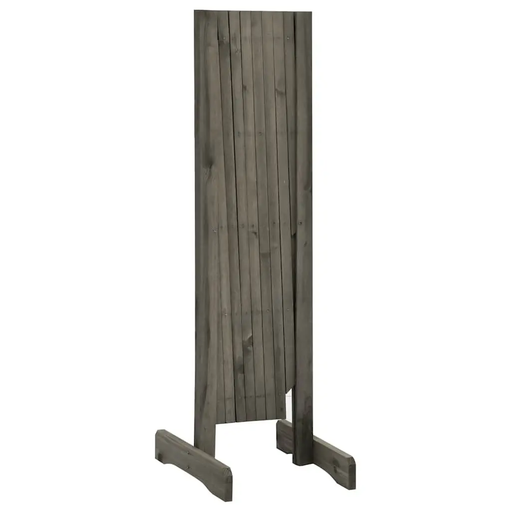 Garden Trellis Fence Panel Outdoor 150x80 cm Grey Expandable
