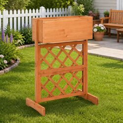 Garden Trellis Planter Specifications: Orange, Firwood