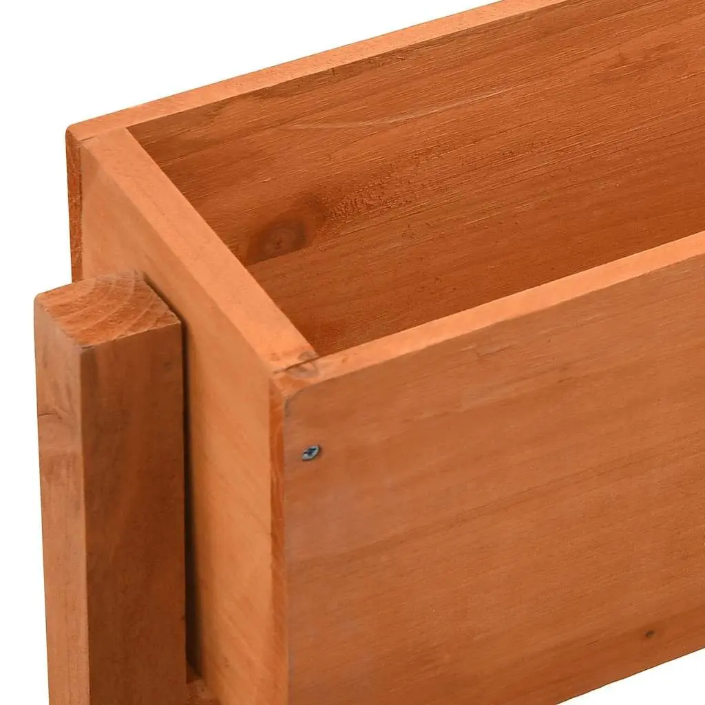 Garden Folding Planter for Outdoor Use 60x14x75cm Solid Firwood Raised Flower Bed Boxes