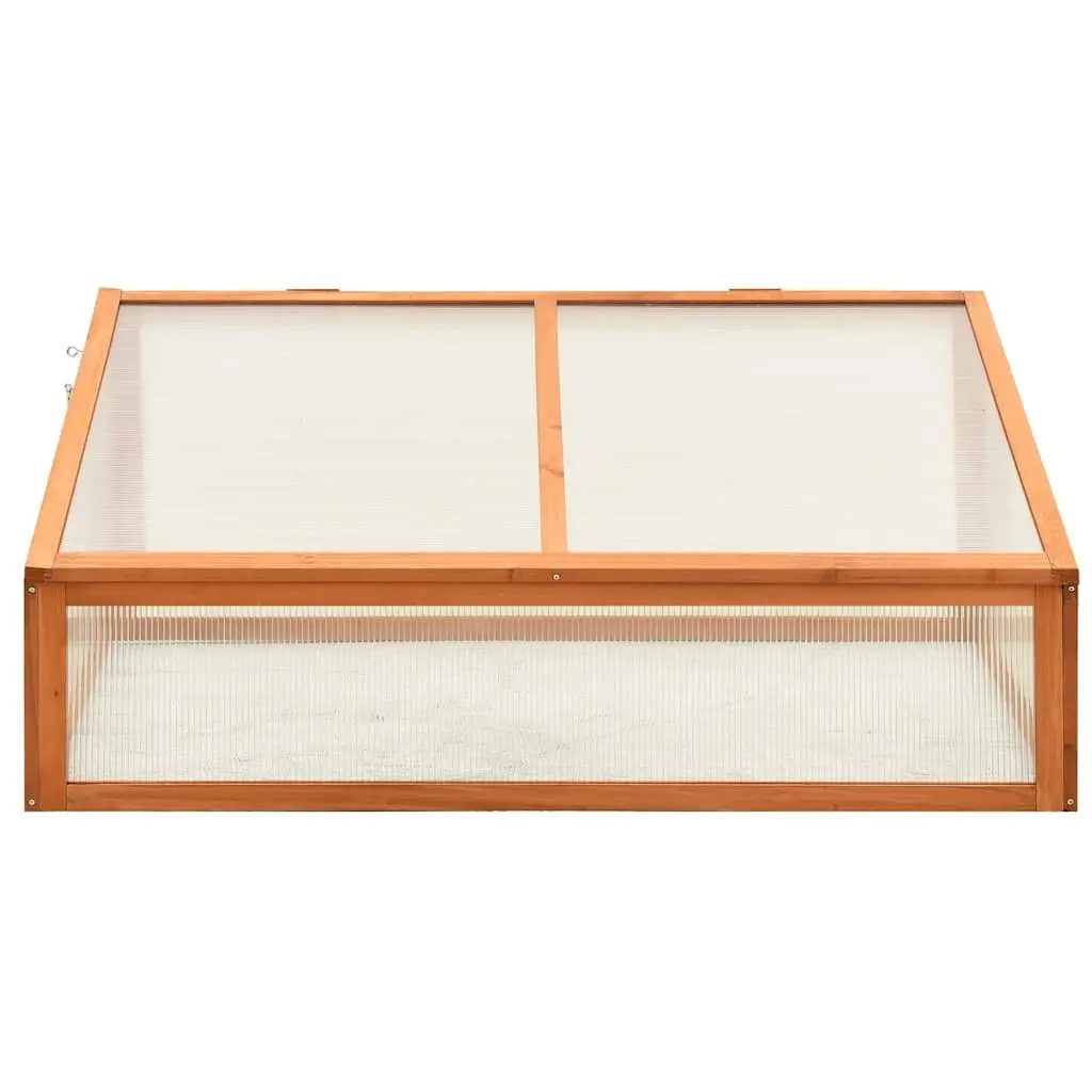 Wooden Greenhouse for Garden 100x65x40 cm Plant Protection Cold Frame Herbs