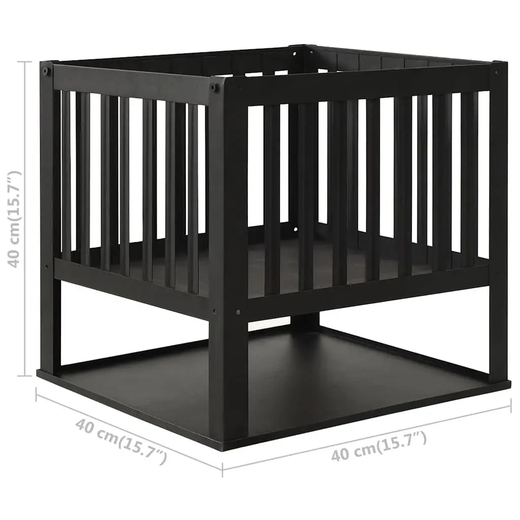 Fire Pit Outdoor Garden Patio 40x40x40cm Black Steel Heater Bowl Fireplace