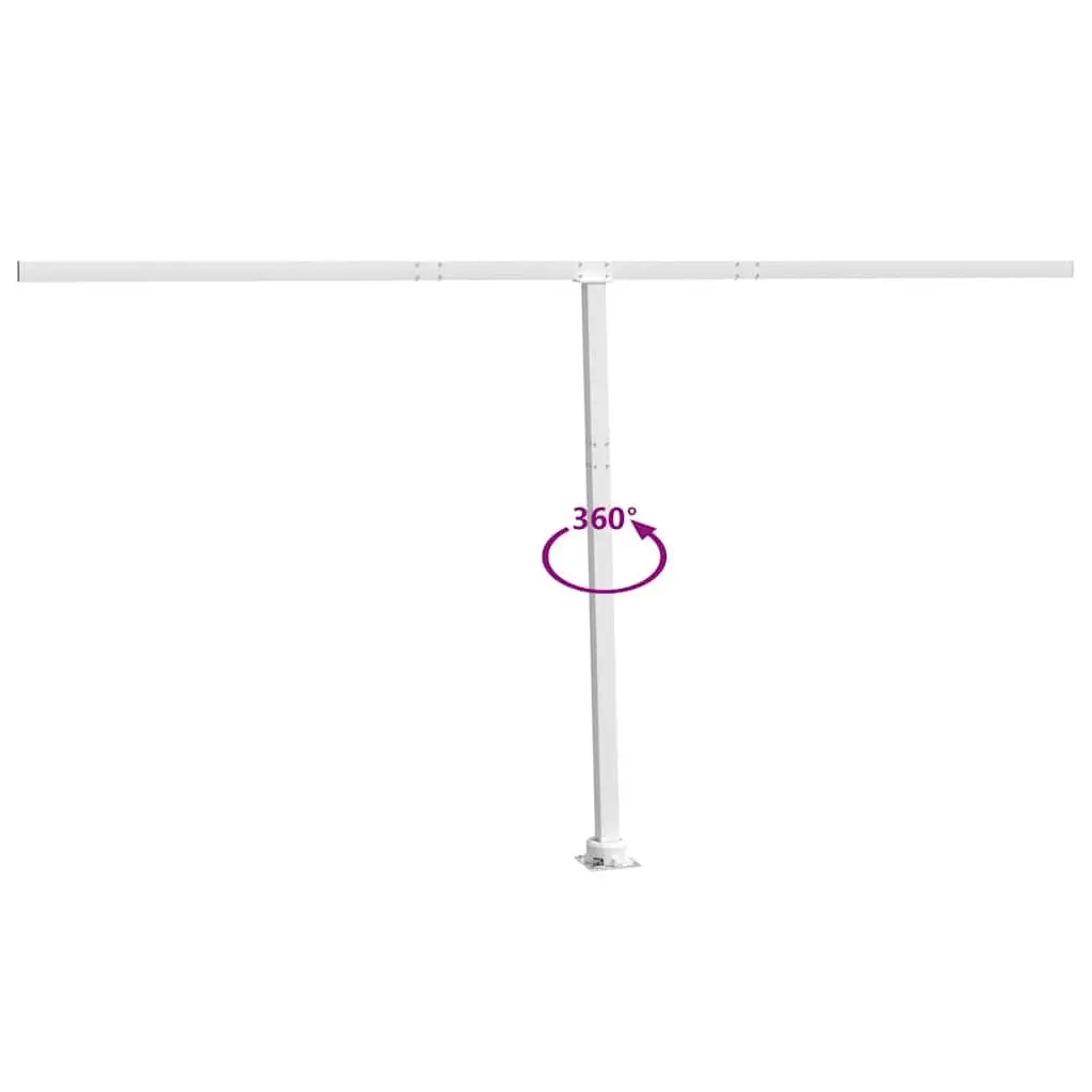 Awning Post Set Outdoor Terrace Balcony Garden 450x245 cm