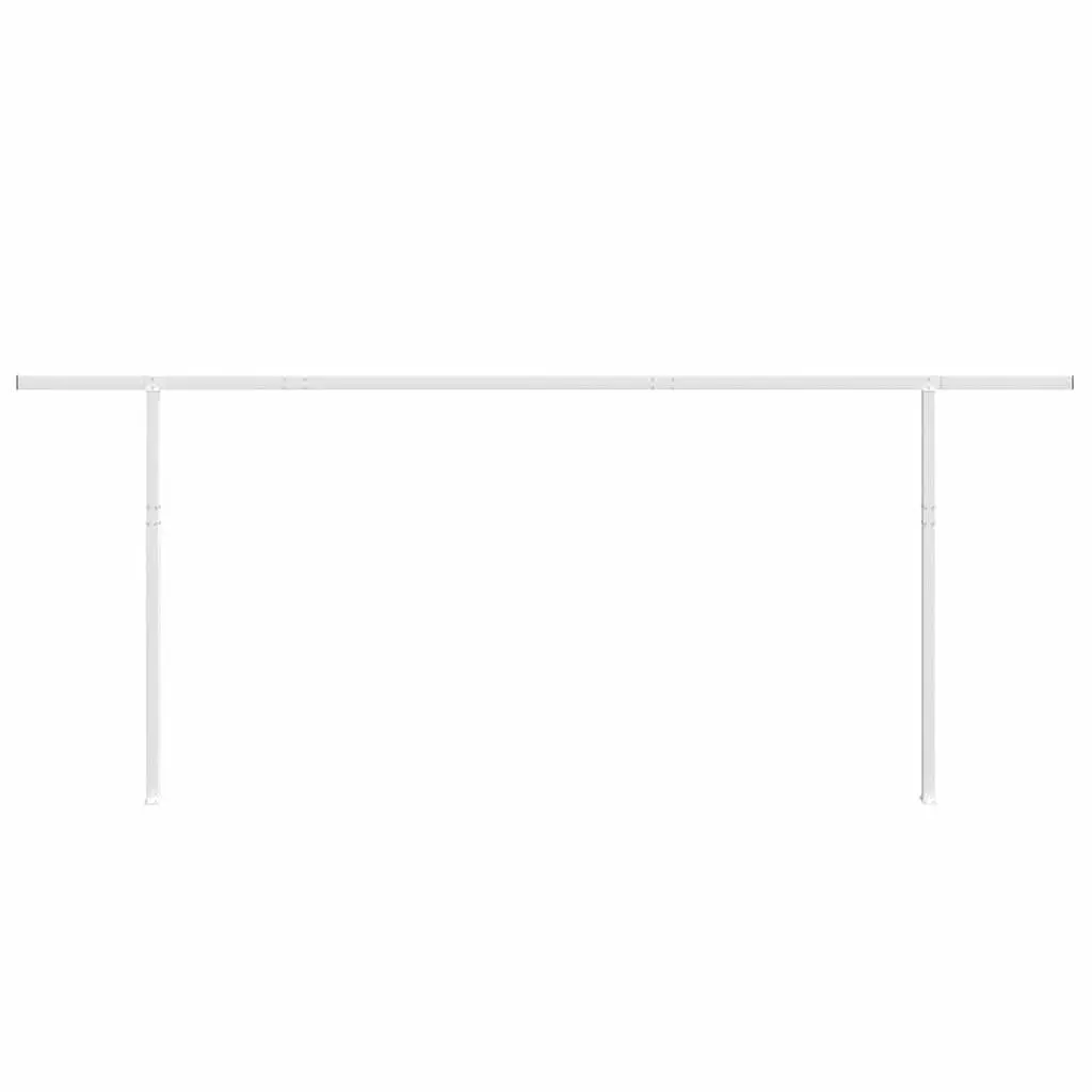 Awning Post Set Outdoor Terrace Balcony Garden 600x245 cm