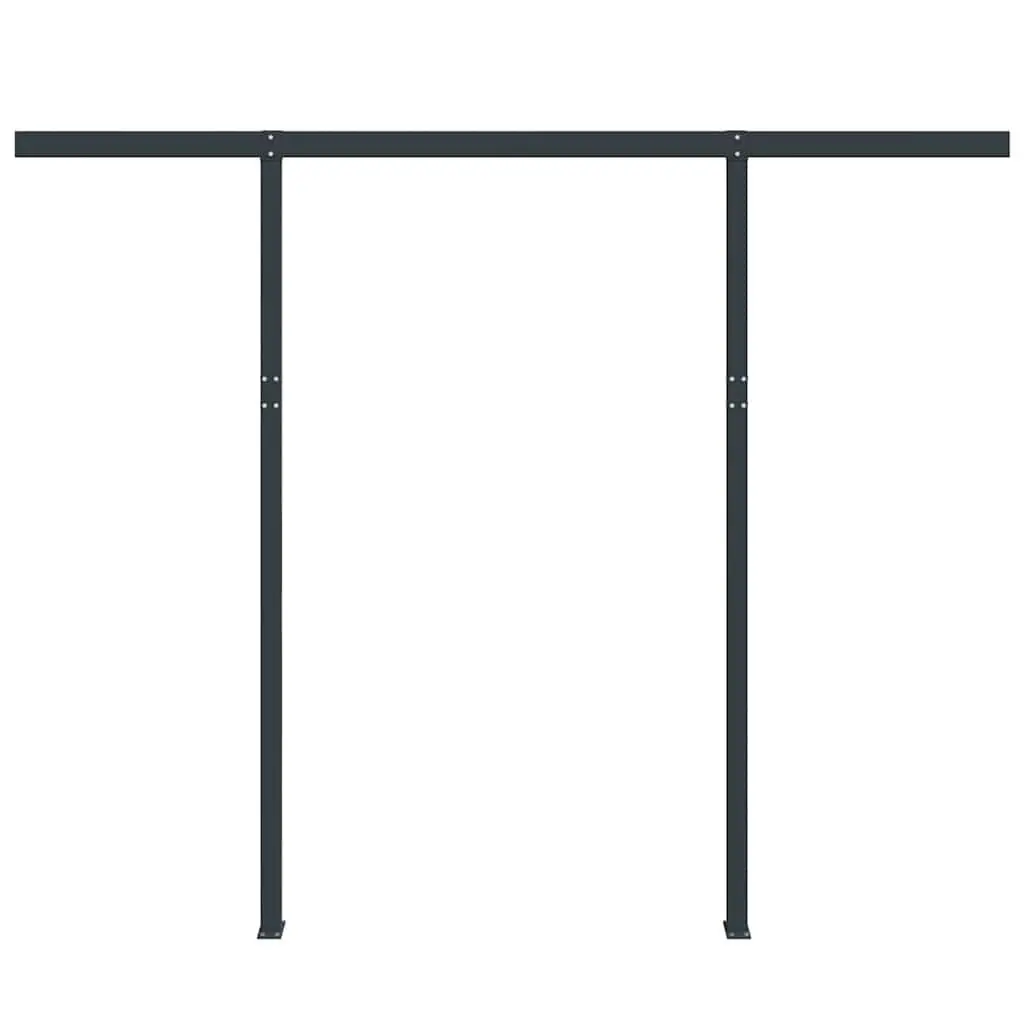 Awning Post Set Anthracite 300x245 cm Outdoor Terrace Balcony Garden Shade