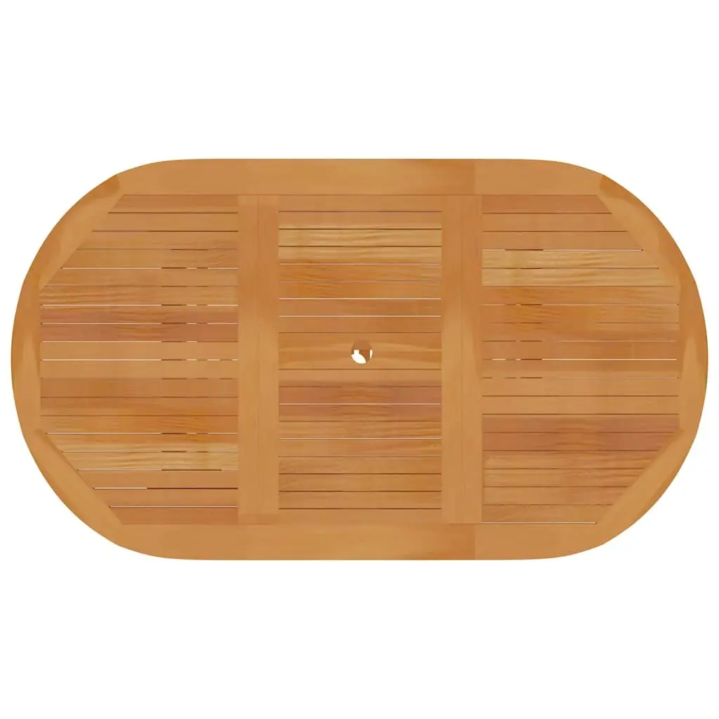 Garden Dining Table 150x90x75cm Solid Teak Wood Outdoor Furniture Patio