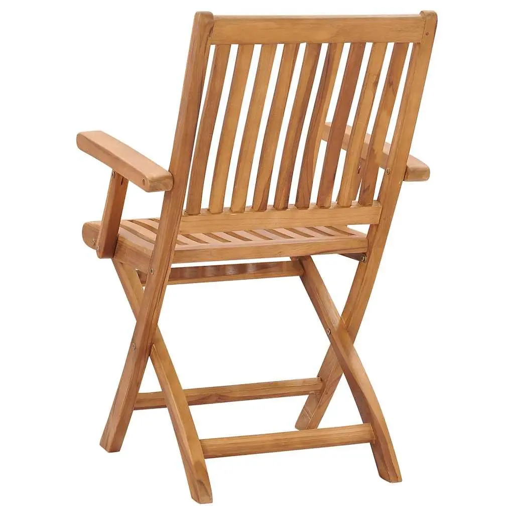 Folding Garden Chairs Set of 2 Outdoor Wooden Seating Patio Furniture