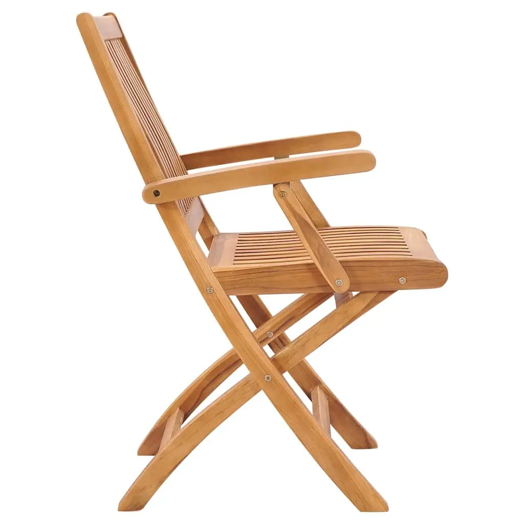Folding Garden Chairs Set of 2 Outdoor Wooden Seating Patio Furniture