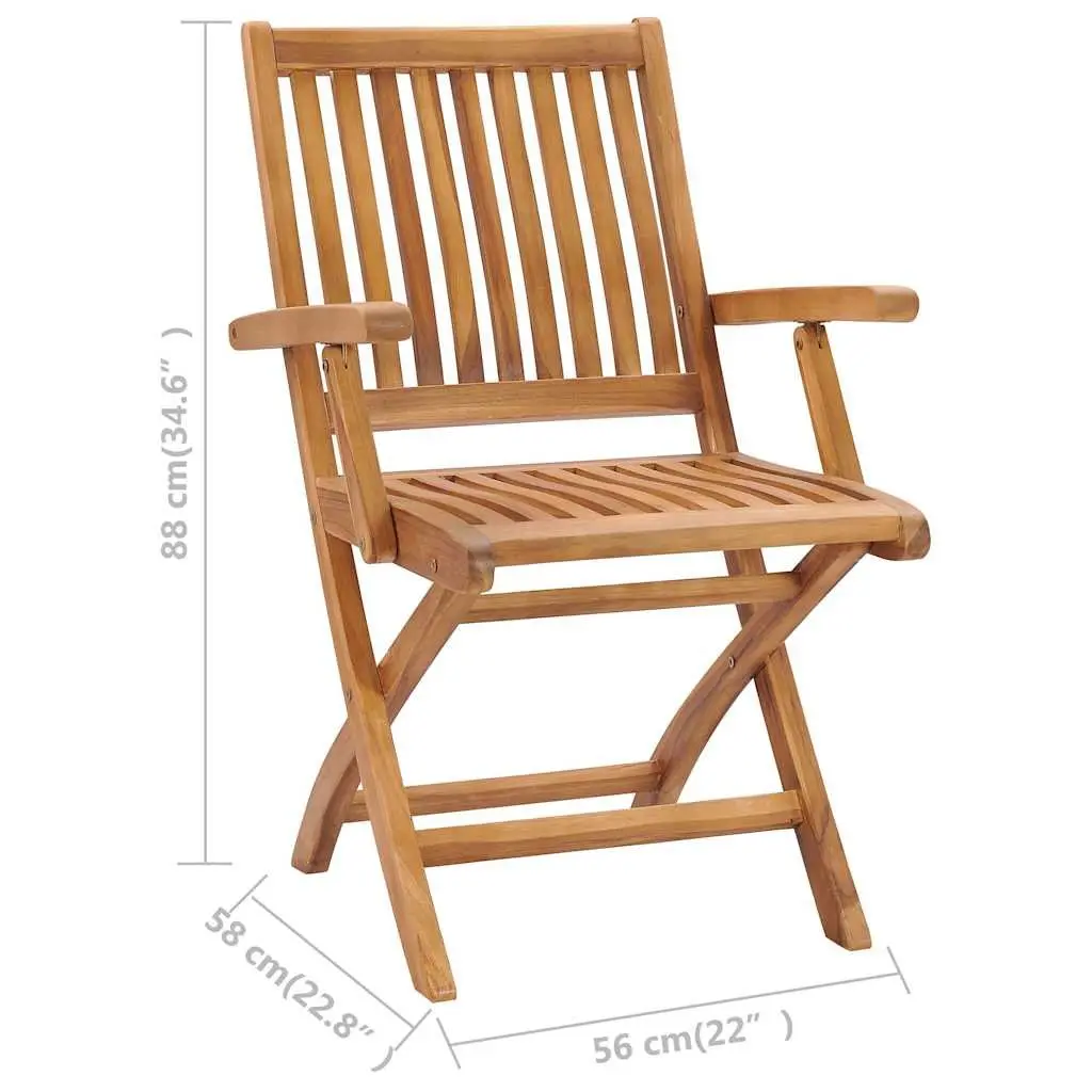 Folding Garden Chairs Set of 2 Outdoor Wooden Seating Patio Furniture
