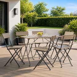 Specifications of Grey Folding Bistro Chairs Set - 6 Pcs