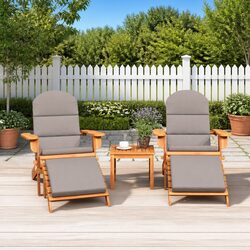 Adirondack Lounge Set - 3 Piece Solid Wood Furniture