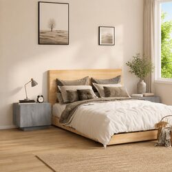 Grey Bedside Cabinet Specifications: 100x35x40cm
