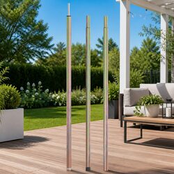 Galvanised Steel Telescopic Tent Pole: 170-255cm Adjustable