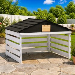 Robotic Lawn Mower Garage with Specific Dimensions and Features