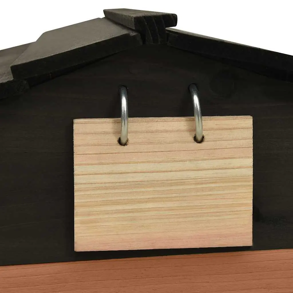 Robotic Lawn Mower Storage Shed for Outdoor Use Brown Firwood 78x74x54cm
