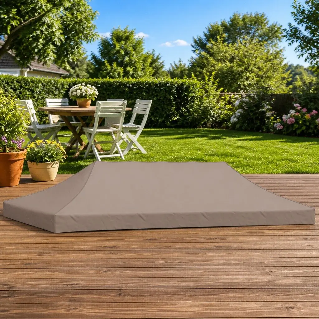 6x3m Taupe Party Tent Replacement Roof