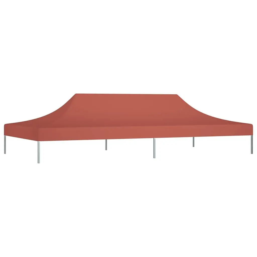 Party Tent Roof 6x3 m Replacement Canopy Top Outdoor Garden Marquee Cover Brown