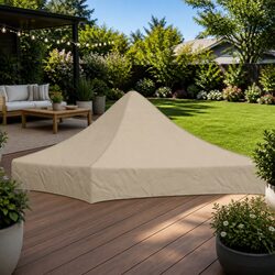 Replacement Canopy Top Cover 2x2m Beige for Outdoor Tents