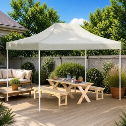 4.5x3 m Cream Canopy Top Cover - Specifications Included