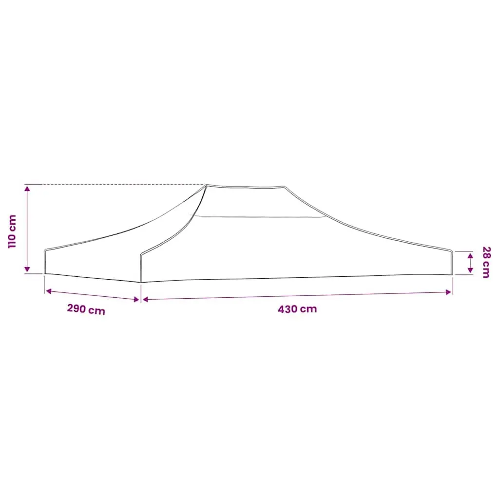 Replacement Canopy Top for 4.5 x 3 m Party Tent