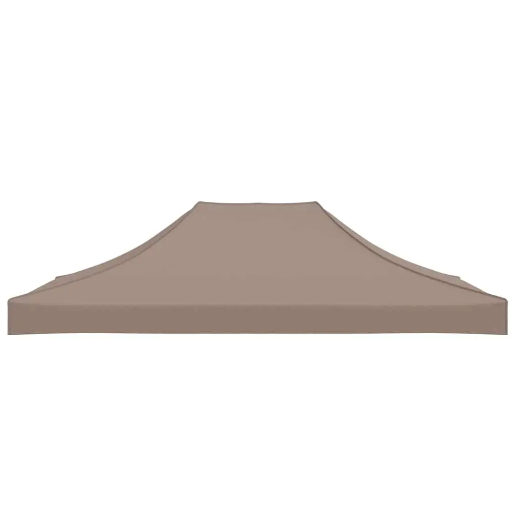 Party Tent Roof Outdoor 4.5x3 m Taupe Replacement Top Cover